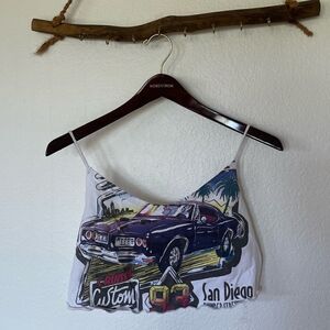 Vintage graphic crop top
